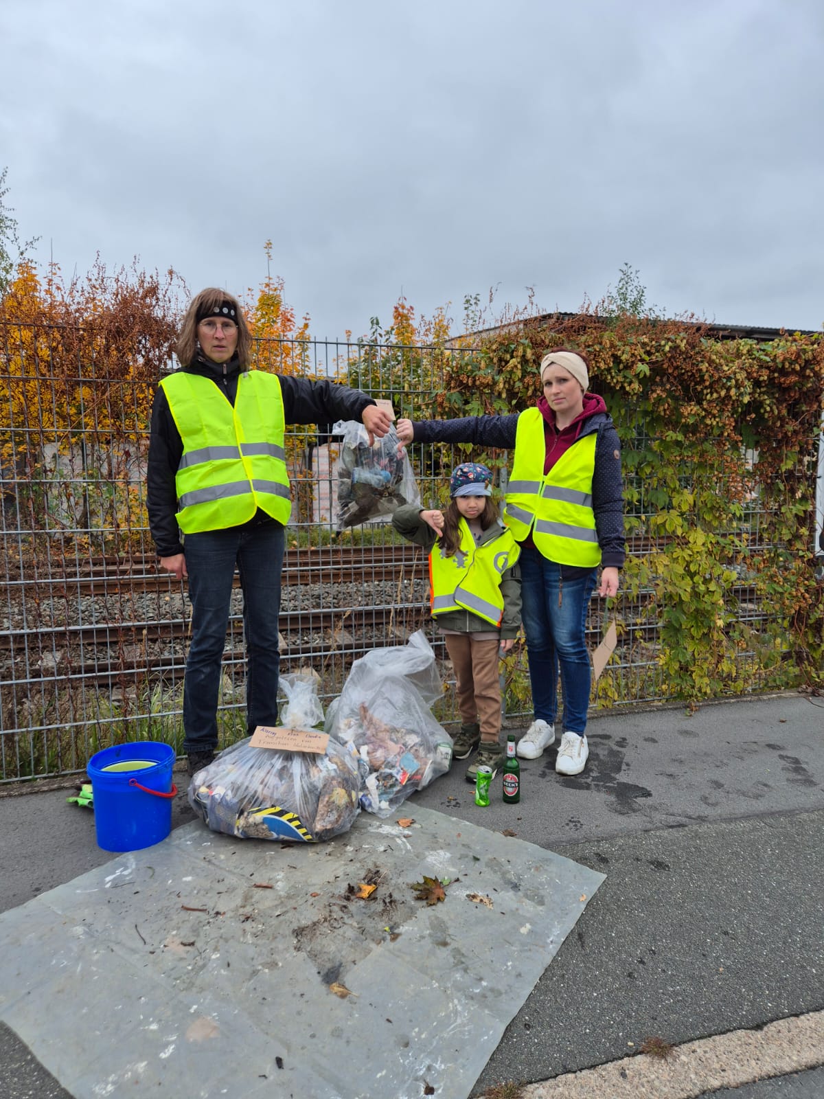 Abstimmungssäule mit Team