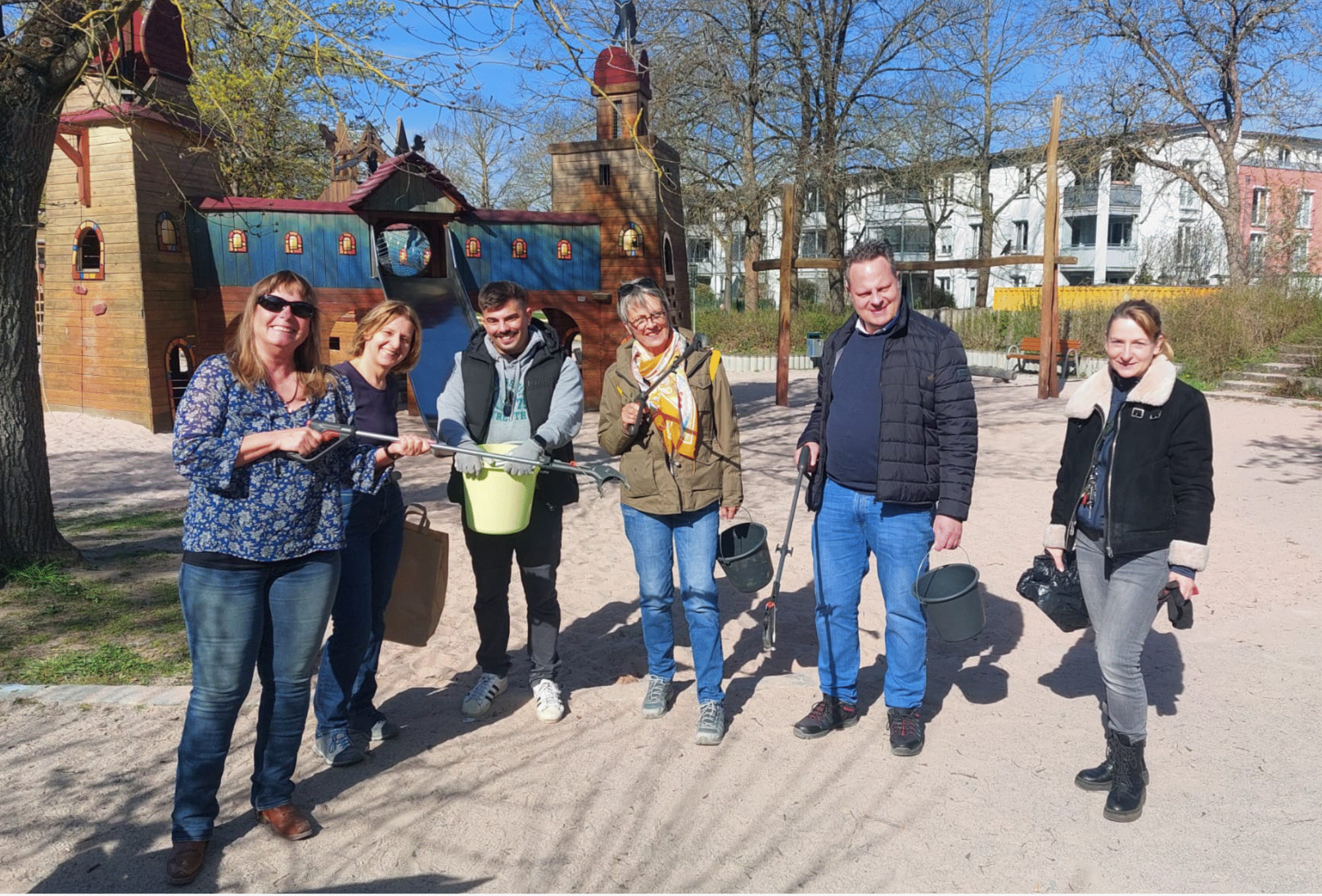 Das Team bei der Aktion